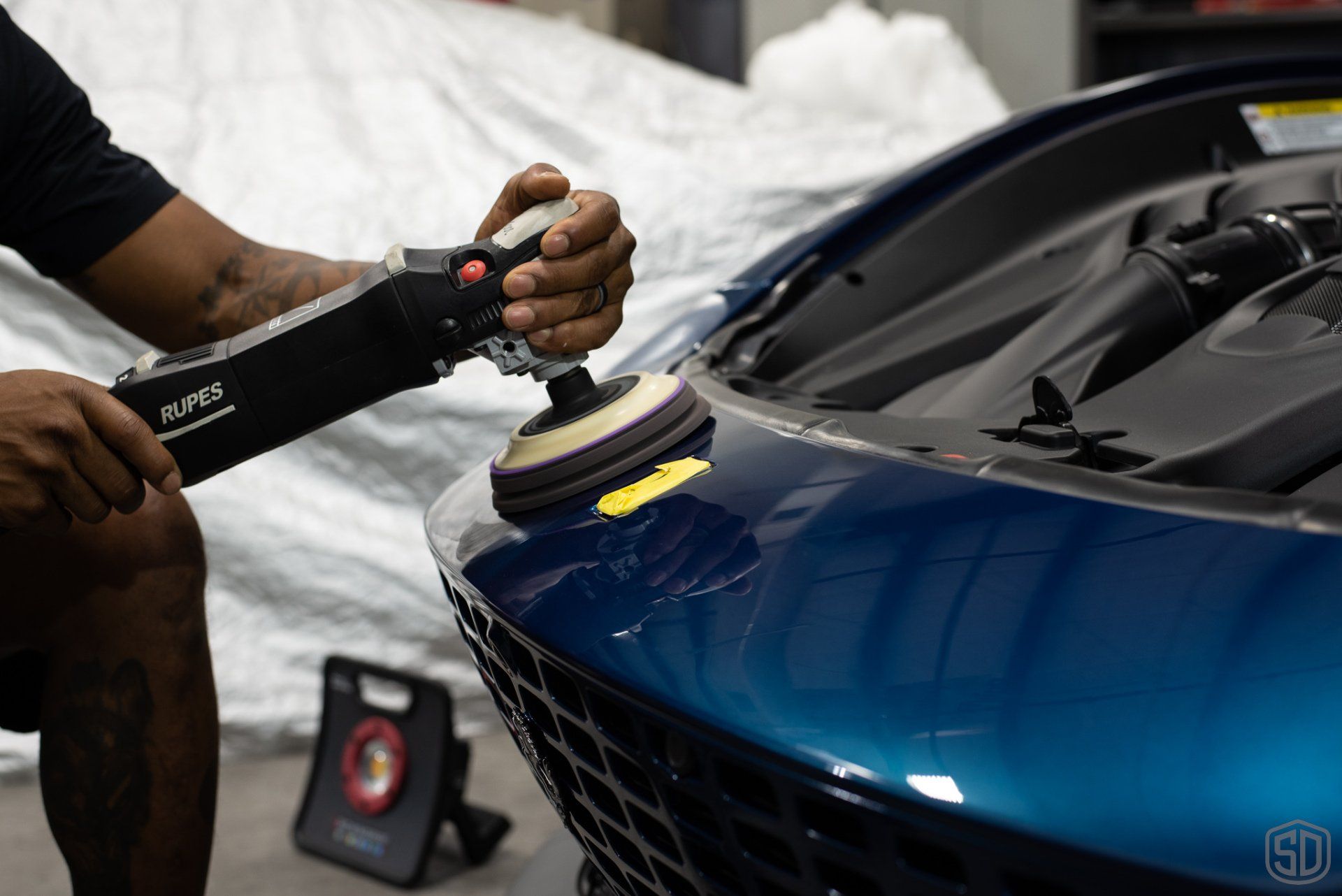 Ferrari Roma Detailing, Paint Correction, Modesta P0-1a Primer, Paint Protection Film, Leather Protection System, Modesta Wheel Coating and Glass Coating Orlando USA