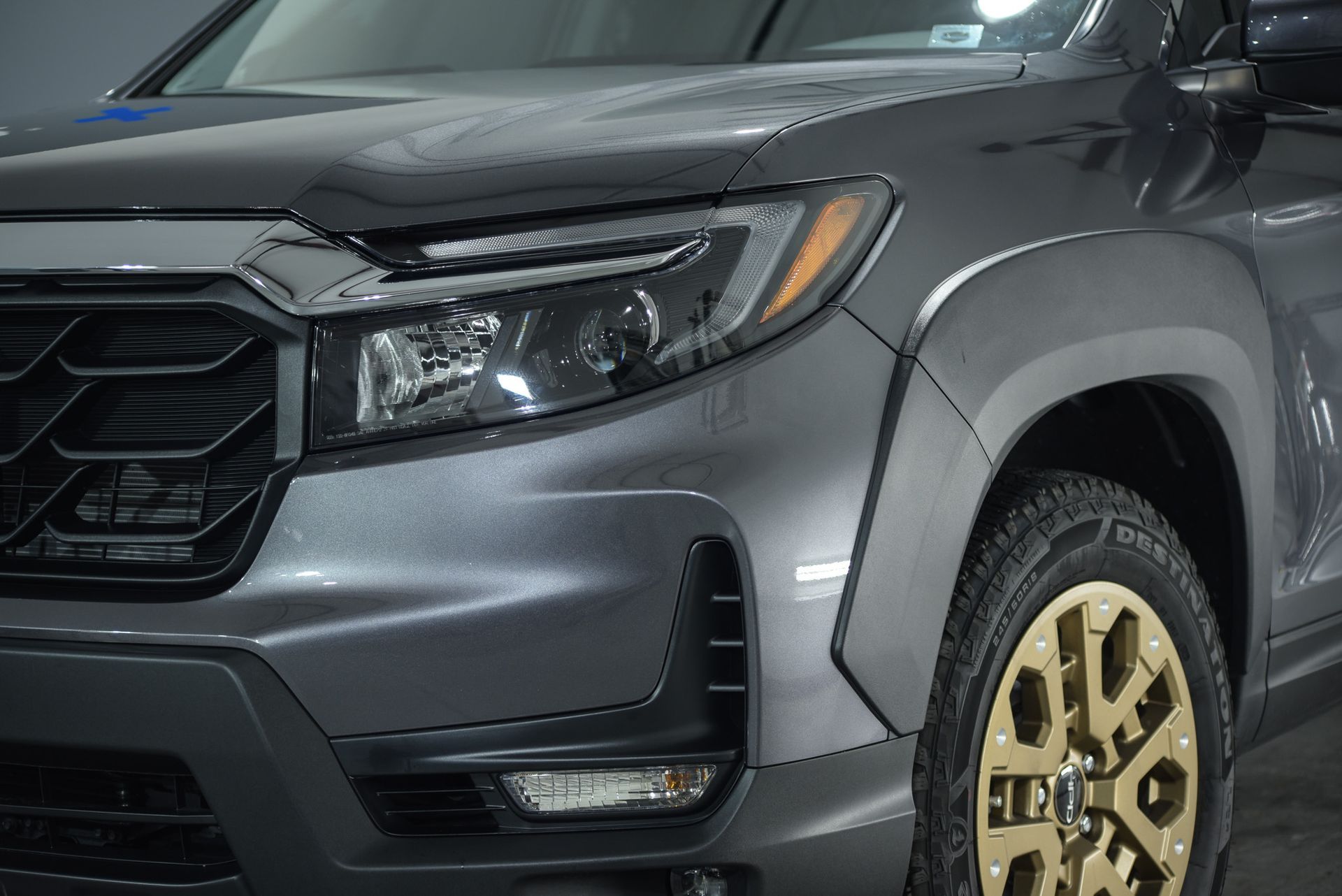 Honda Ridgeline HPD Paint Protection Film front end close up Orlando, Florida