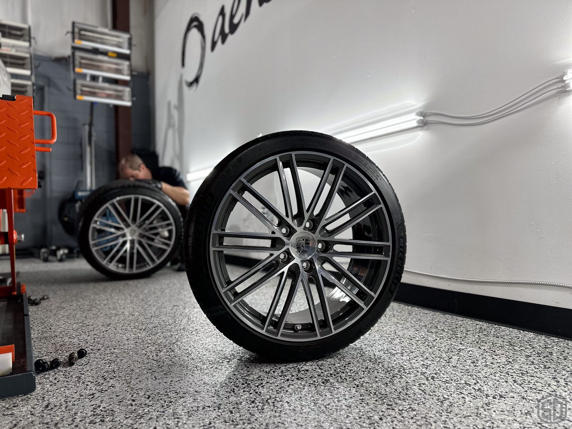 Porsche 911 Carrera Cab 4S Complete Detail and Modesta Ceramic Coating Maintenance wheels off Orlando, Florida