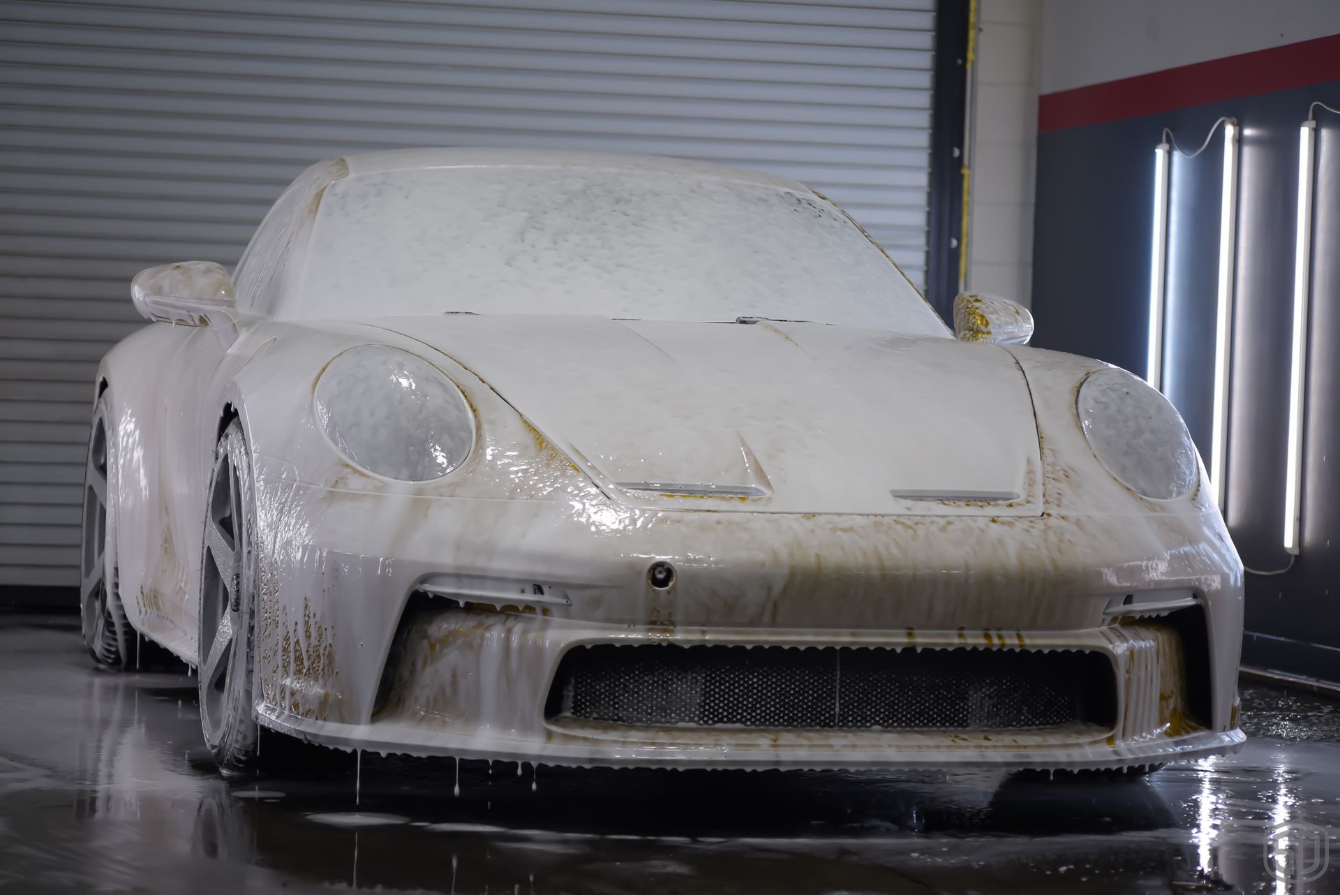 Porsche 911 GT3 Touring Detailing with Aenso Car Care Products installation process Orlando, USA