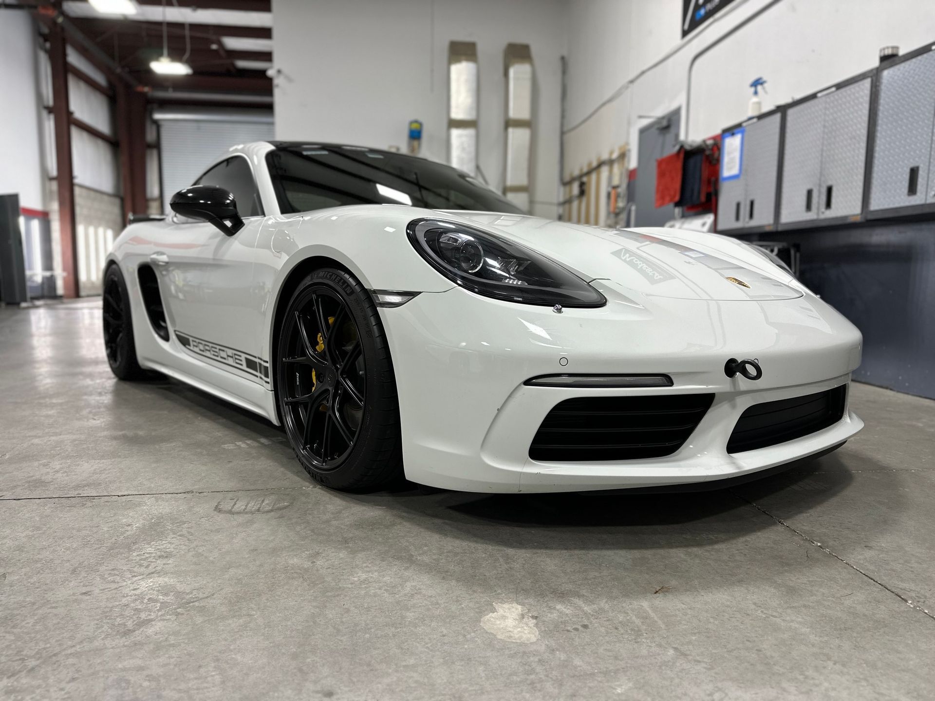 Porsche Cayman S Maintenance Detail with Aenso front end view Orlando, Florida