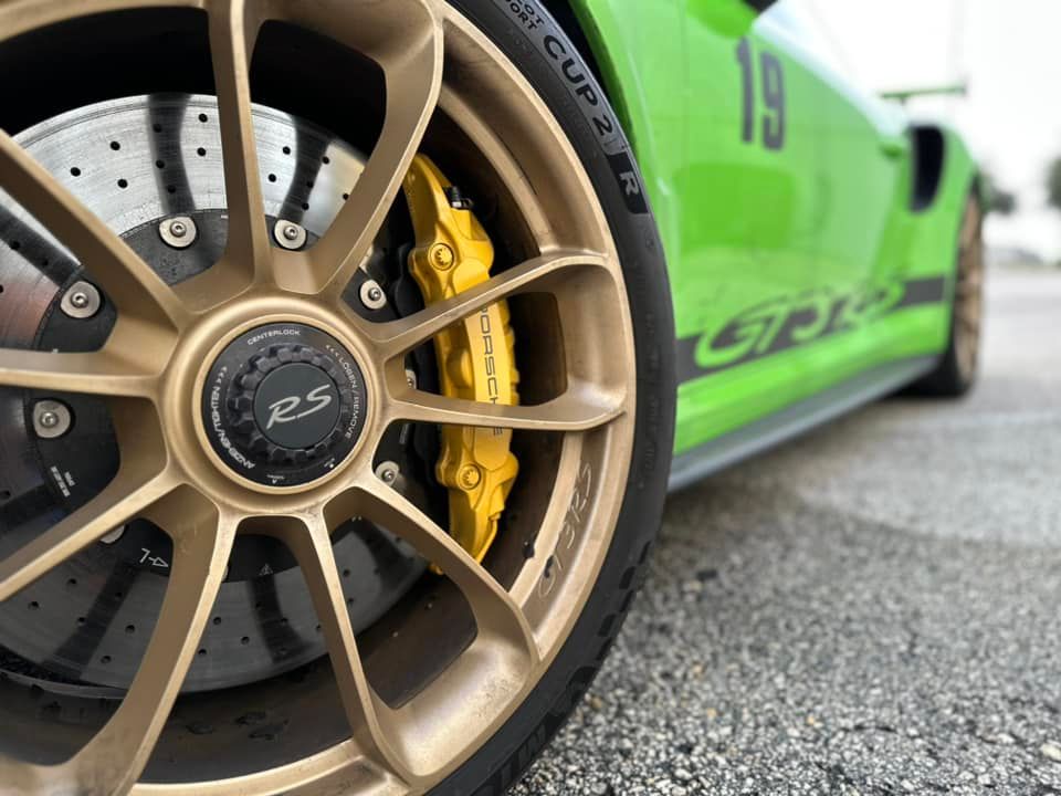 Porsche 911 GT3-RS Car Detailing Wheel Rim Close up Orlando