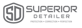A logo for a company called superior detailer.