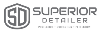 A logo for a company called superior detailer.
