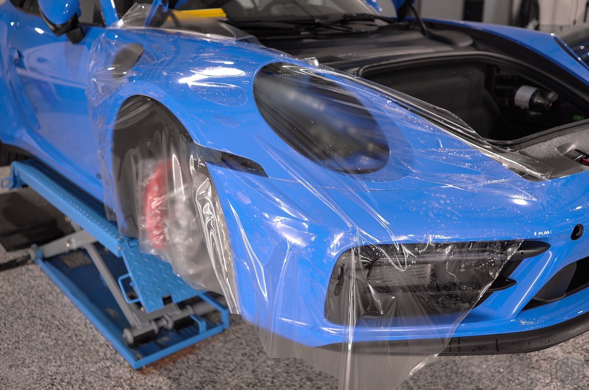 Shark Blue Porsche 911 Carrera GTS Detailing, Paint Correction, Paint Protection Film, Aenso Gleam Spray Sealant Orlando, Florida