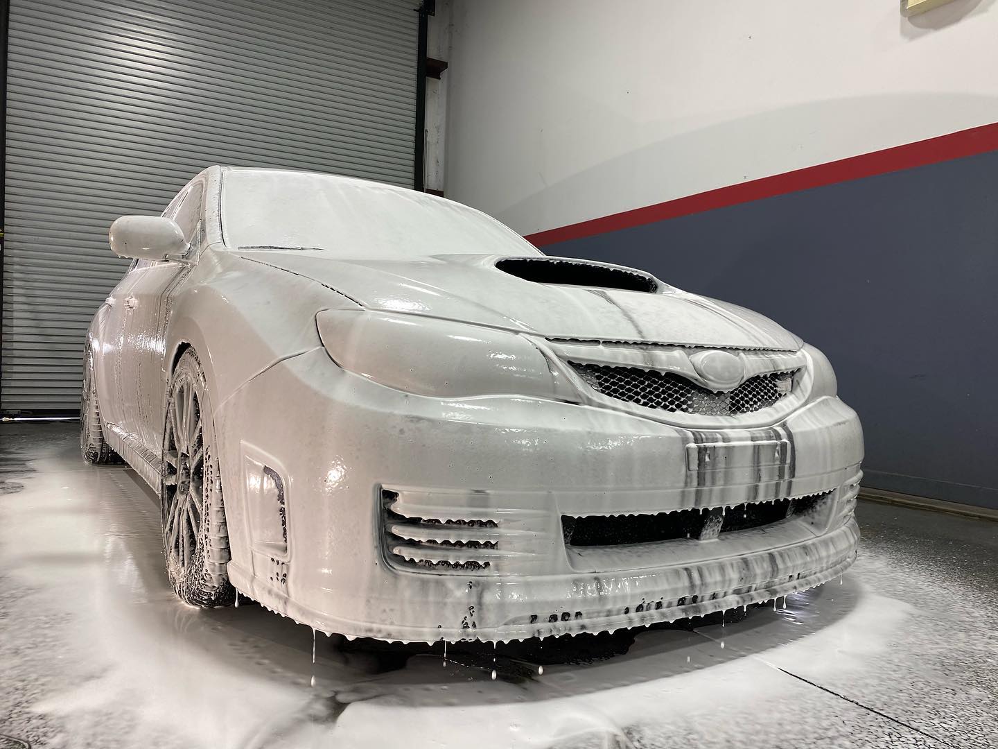 Subaru STI detailing soap bath decontamination wash orlando