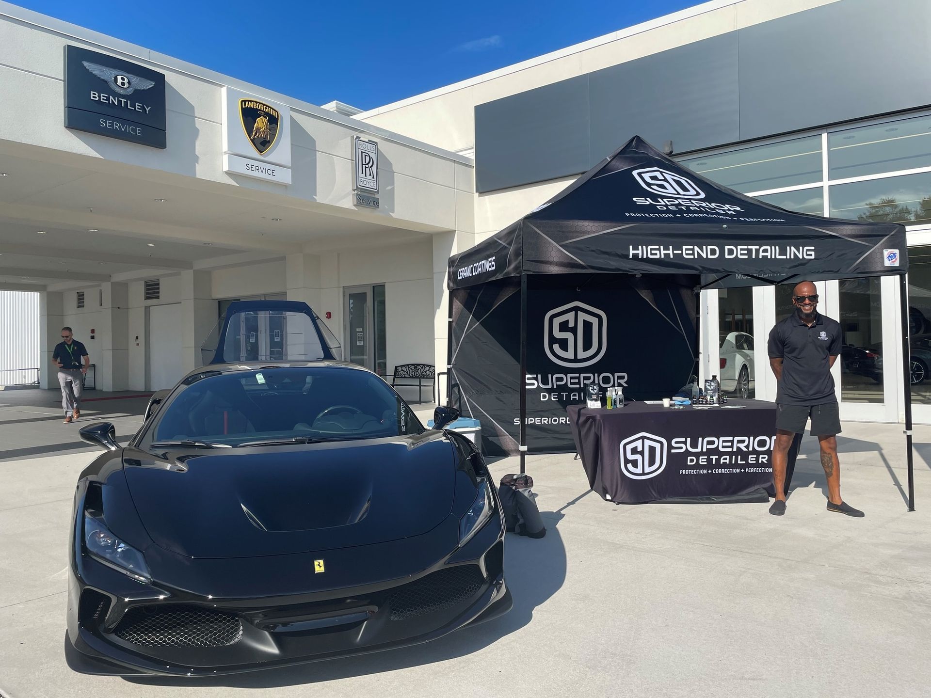 Superior Detailer's 15 Year Anniversary! detailing tent for high end detailing Orlando, Florida