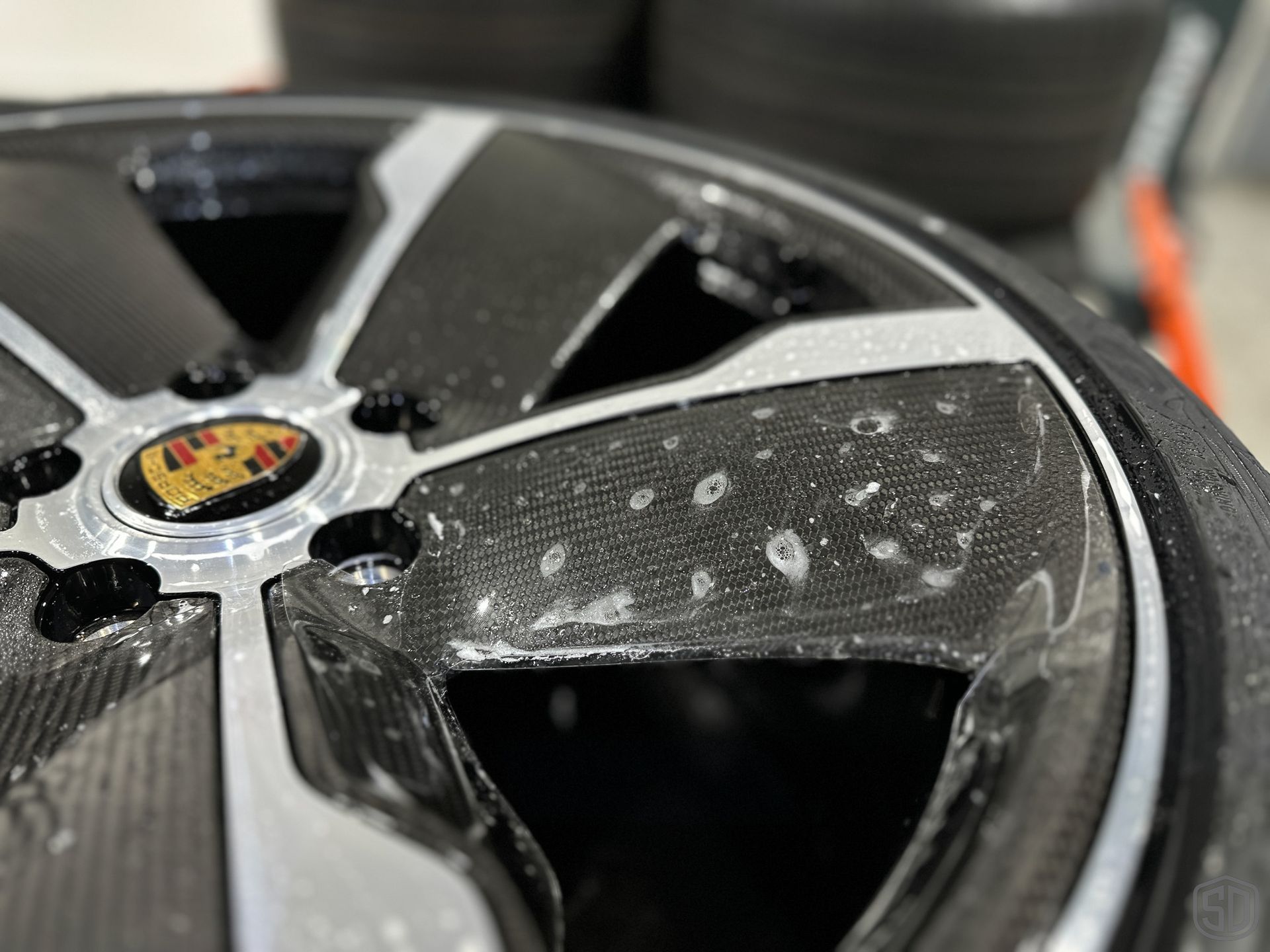 PPF applied to wheels.