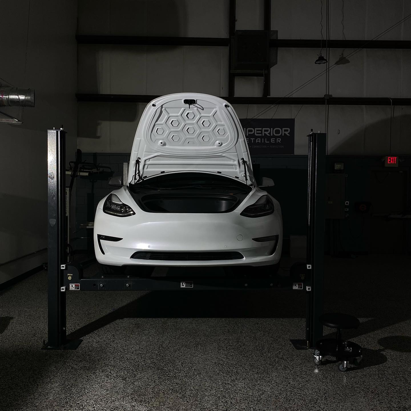 Tesla Model 3 White Clear Bra
