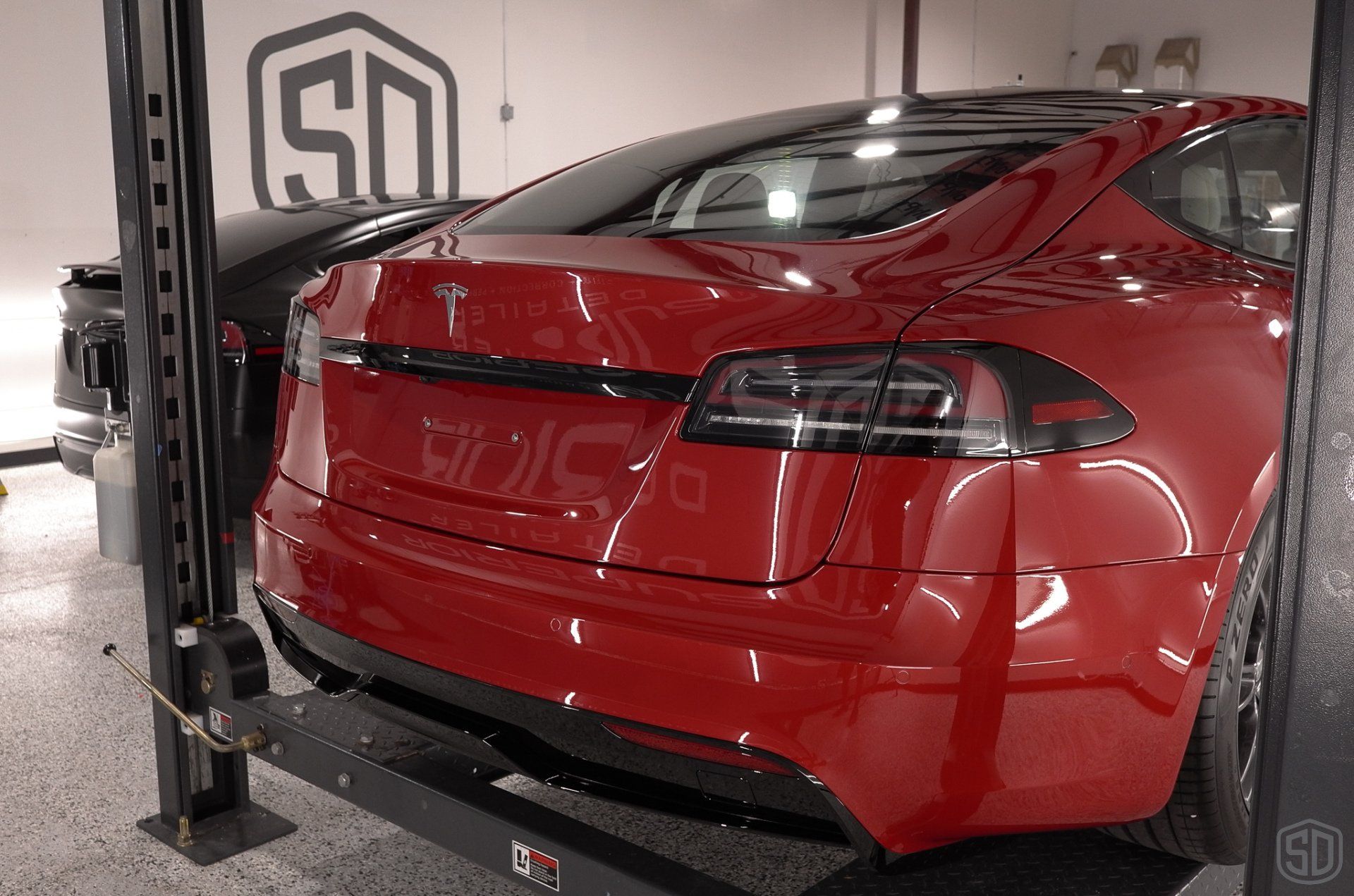Tesla Model X Plaid Paint Correction Paint Protection Film Modesta Ceramic Glass Coating, Modesta Leather and Wheel Protection Orlando Florida
