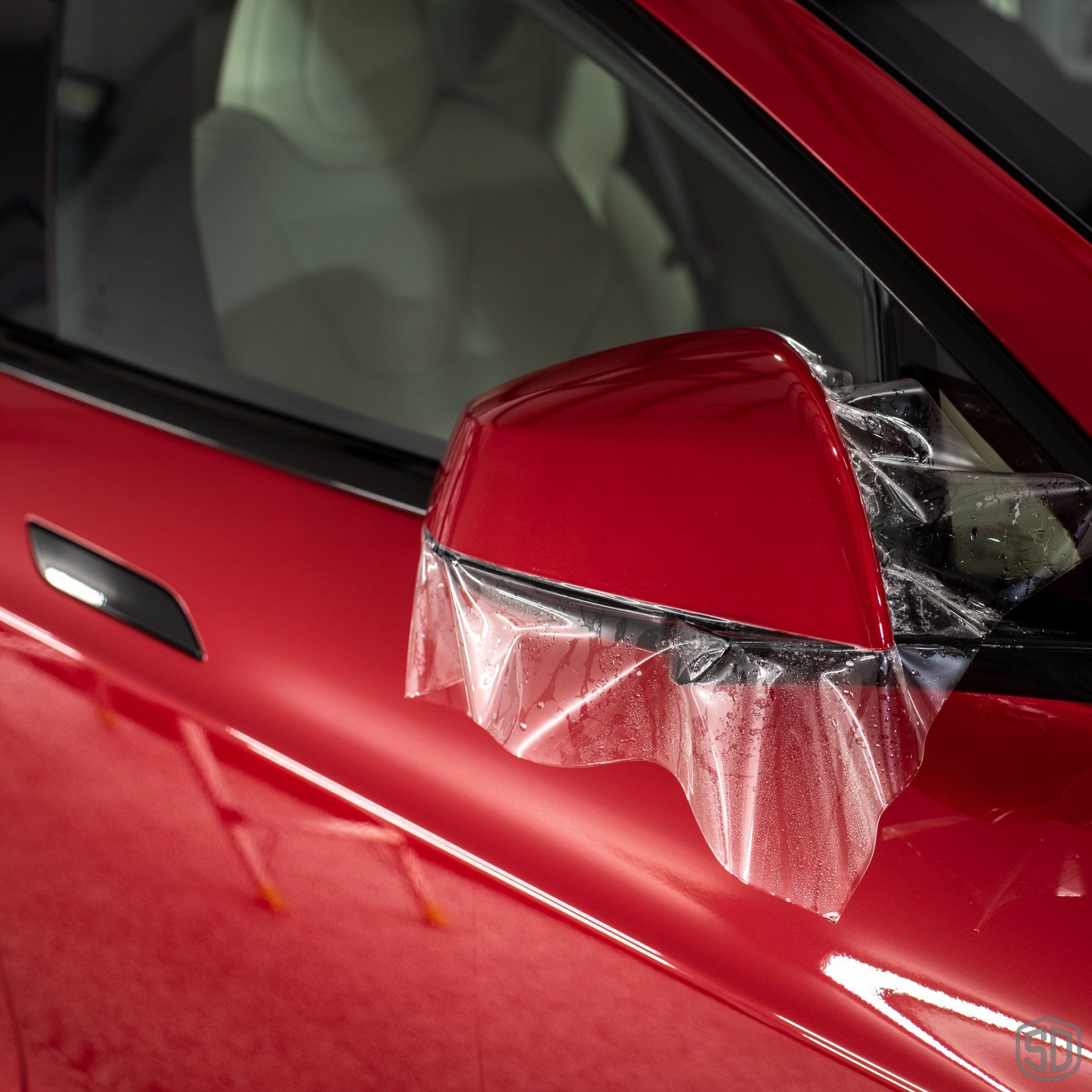 Tesla Model X Plaid Paint Correction Paint Protection Film Modesta Ceramic Glass Coating, Modesta Leather and Wheel Protection Florida