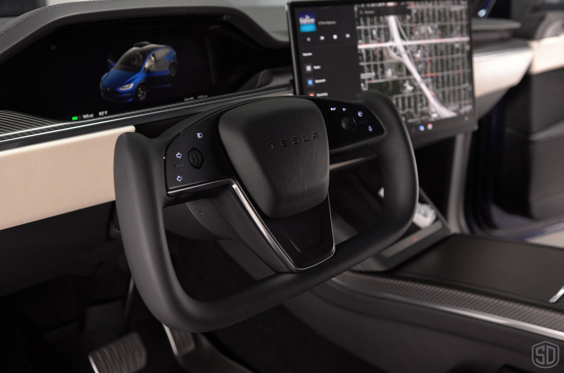 Tesla Model X Plaid Paint Correction Paint Protection Film Modesta Ceramic Glass Coating, Modesta Leather and Wheel Protection Orlando USA