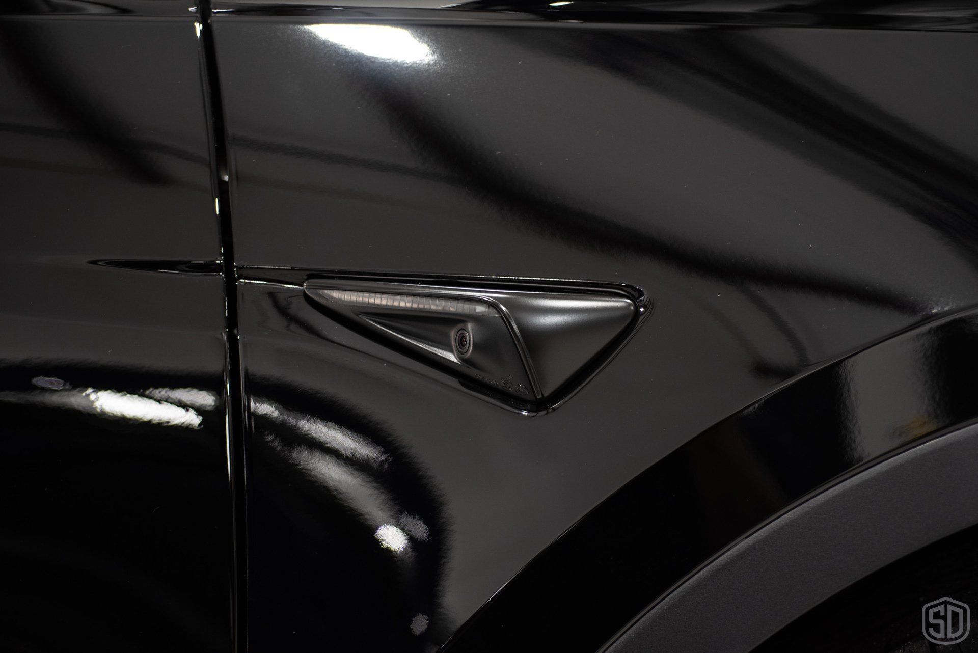 Tesla Model Y Signature Level 3 Heavy Paint Correction, Full Frontal PPF, modesta BC04 Nano Titanium Glass coating door handle detail orlando FL