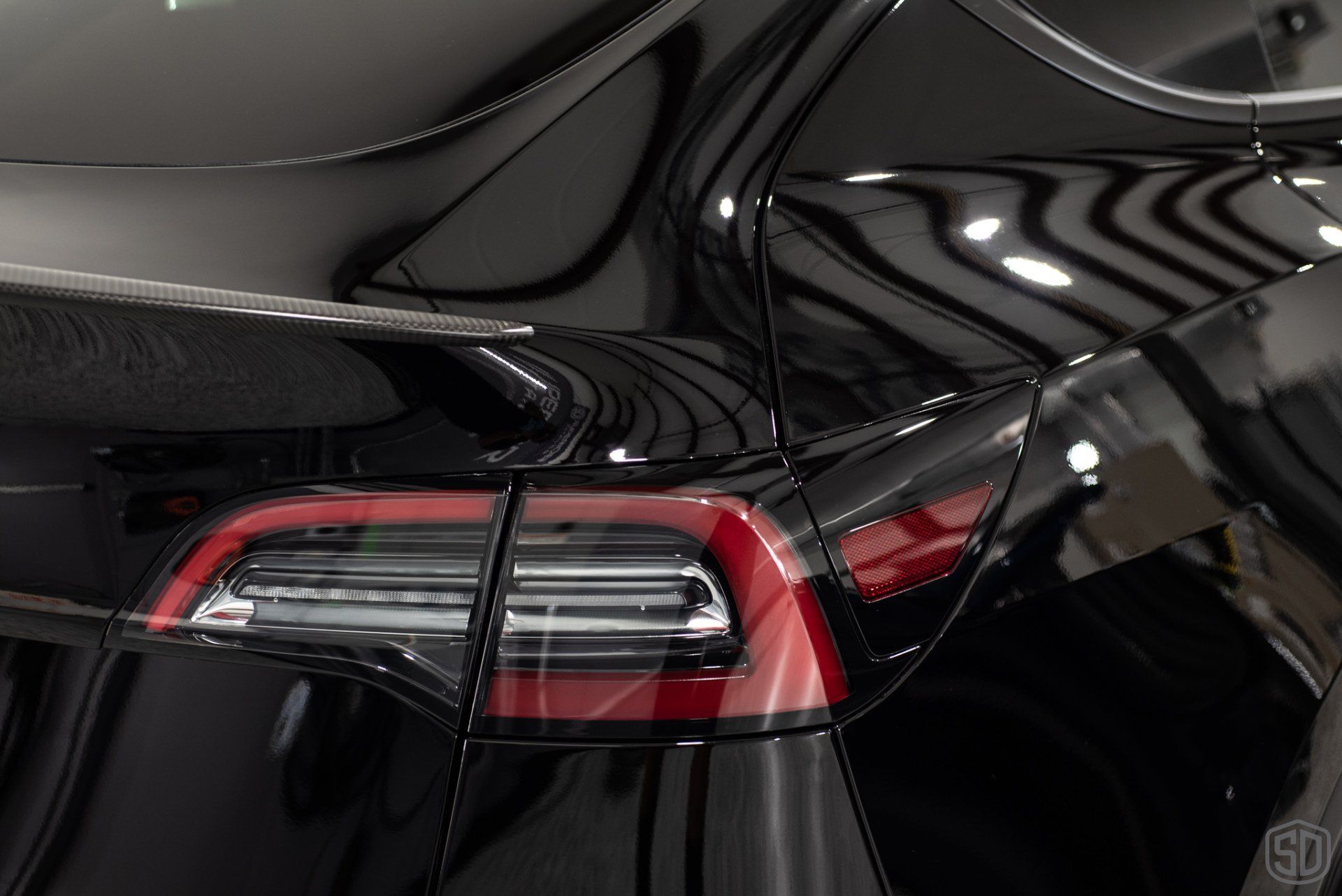 Tesla Model Y Signature Level 3 Heavy Paint Correction, Full Frontal PPF, modesta BC04 Nano Titanium Glass coating rear tail light detail Florida