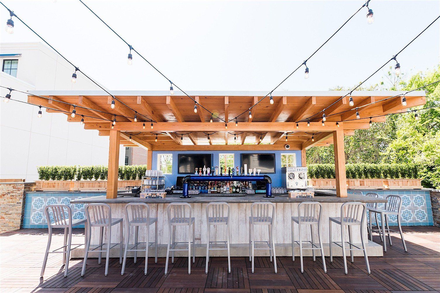 struttura bar per evento all'aperto