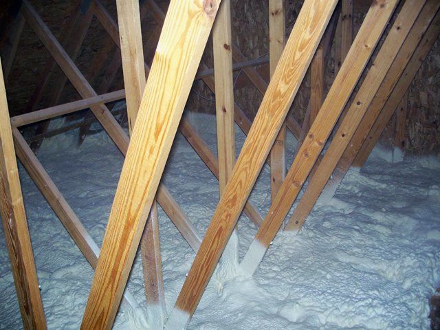 Spray Foam Attic Insulation — Attic Floor in Shermans Dale, PA