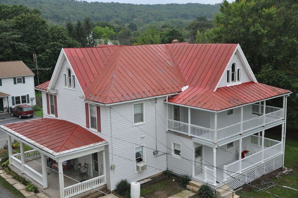Roofing — Red Roof Shingles in Shermans Dale, PA