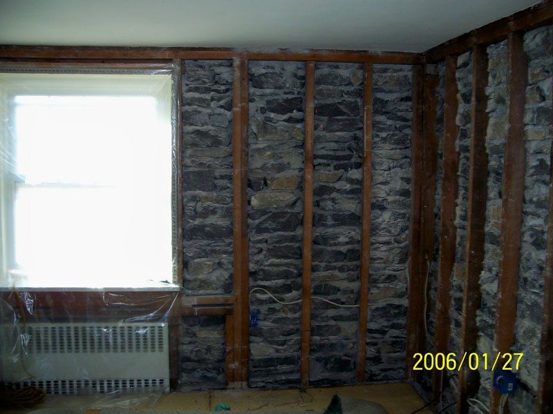 House Insulation Before — Wall and Window Coating in Shermans Dale, PA