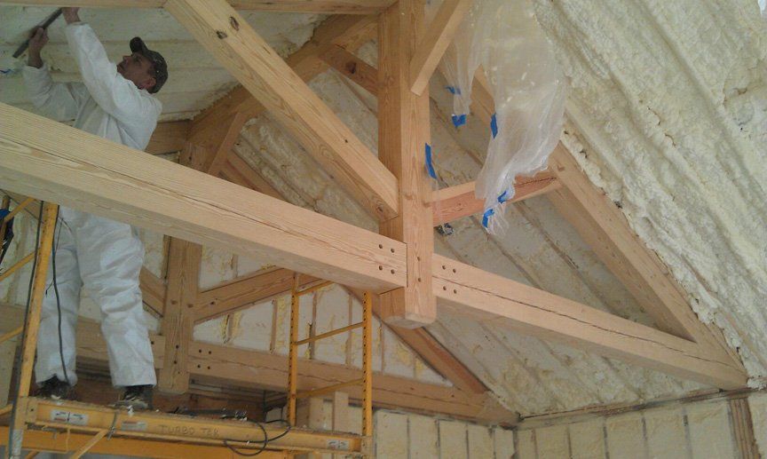 Wood Roofing — Man Working in Shermans Dale, PA