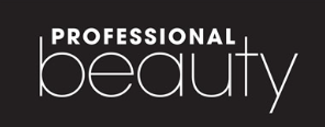 A black and white logo for professional beauty