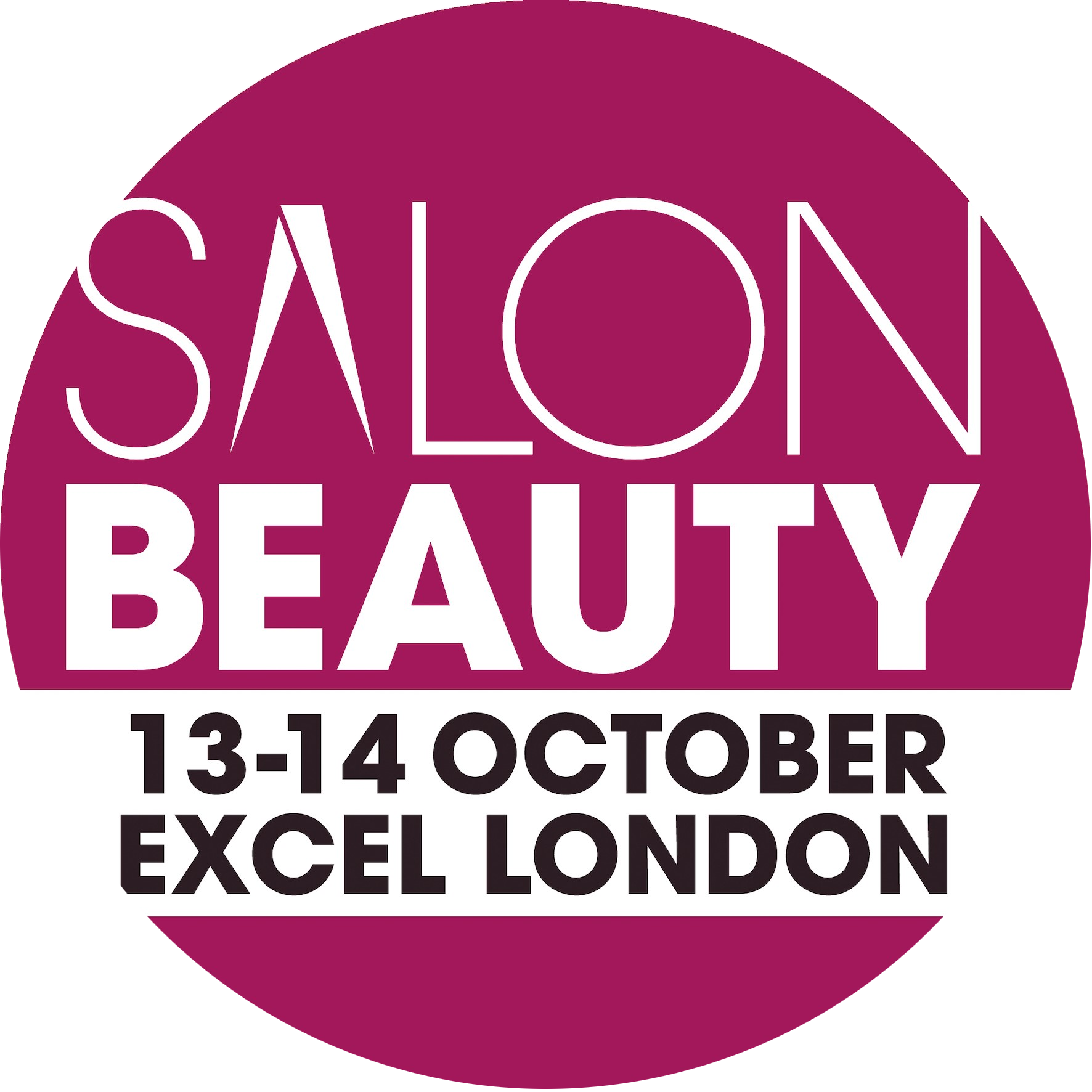 The logo for olympia beauty is purple and white and says 15 - 16 october 2023 excel london.