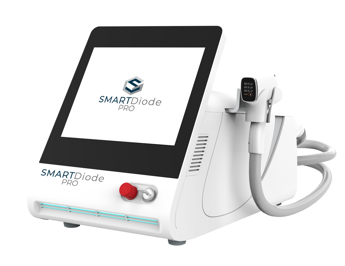 A white device with the word smart on it