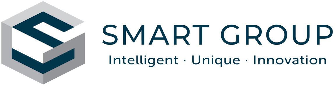 The smart group logo is a cube with a s on it.