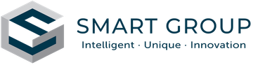 The smart group logo is a cube with a s on it.