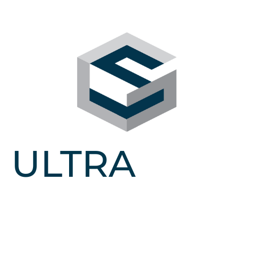 The logo for Ultra Facial is a hexagon with text underneath it.
