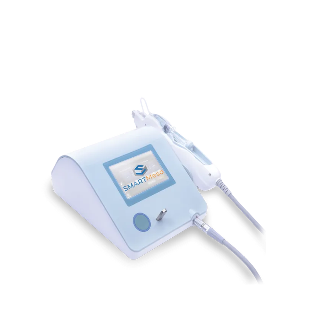 A white device with a screen and a pen attached to it.