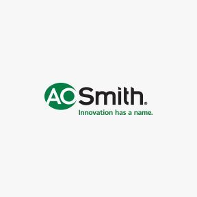 AO Smith logo, green circle with 