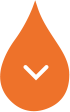 Orange droplet icon with white downward arrow.