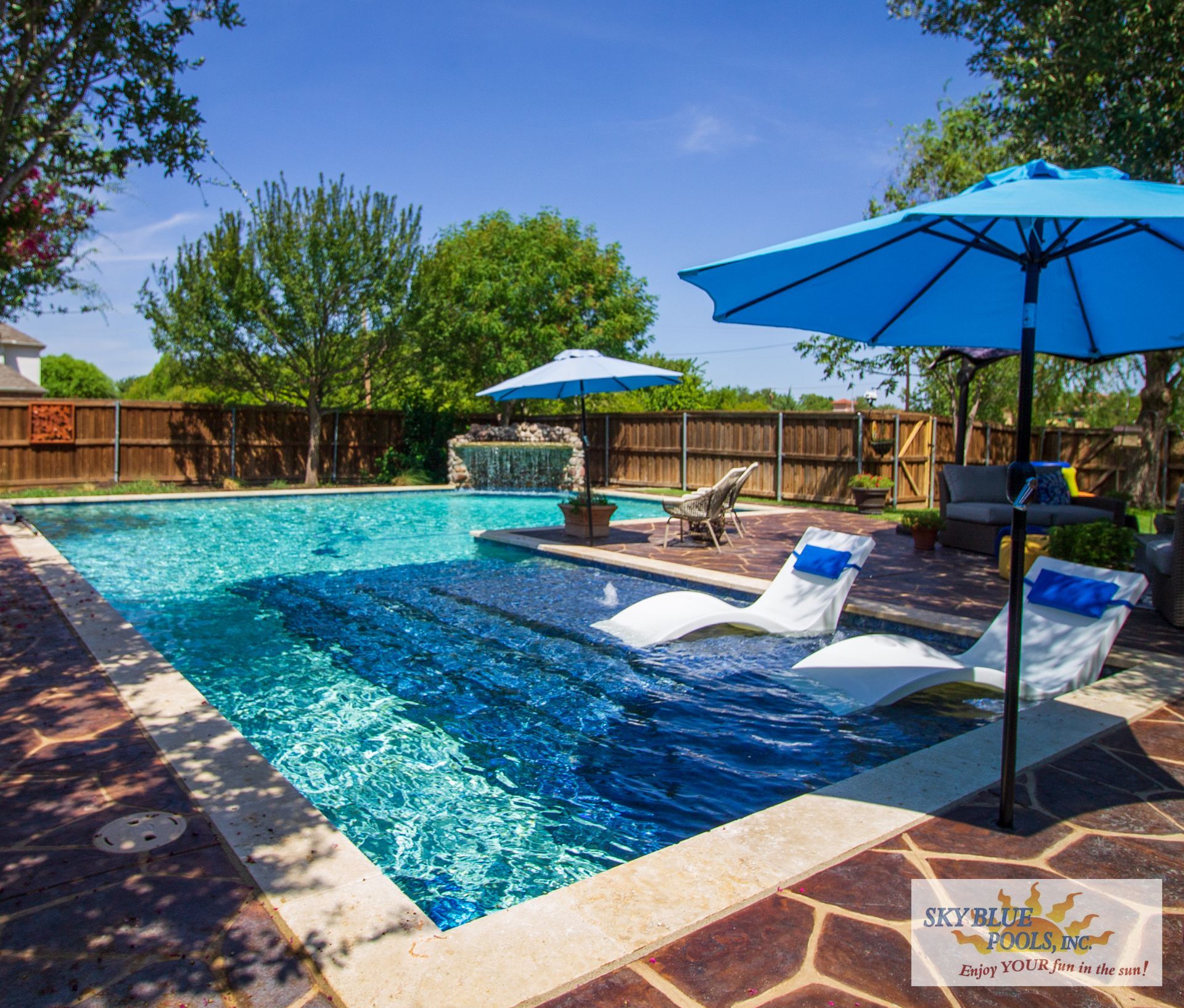 Pool Project Gallery North Richland Hills, TX Sky Blue Pools, Inc.