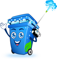 Go Bin Tastic Works home washing trash cans garbage bins in Pittsburgh steam cleaning garbage bins trash easy to sign up