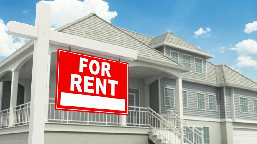 a for-rent sign property marketing