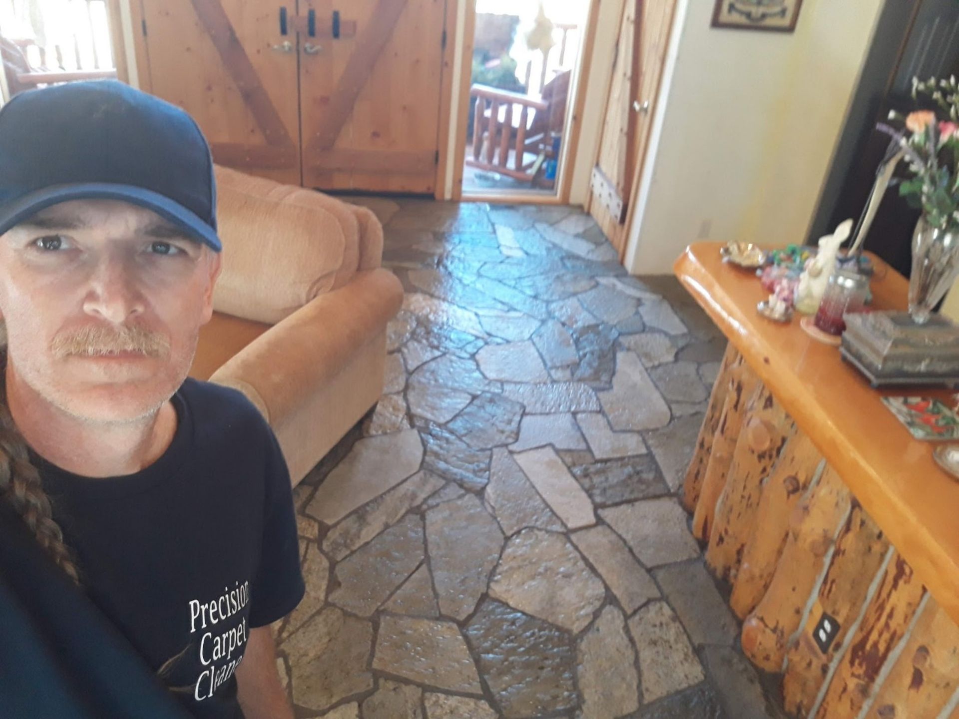 Floor Cleaning Service on Stone Flooring