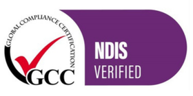 A logo that says ndis certified national disability insurance scheme certified