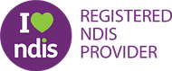 A logo that says `` i love registered nds provider ''