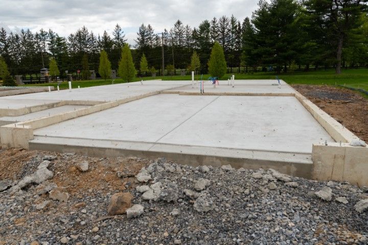 Newly poured concrete slab in Plantation