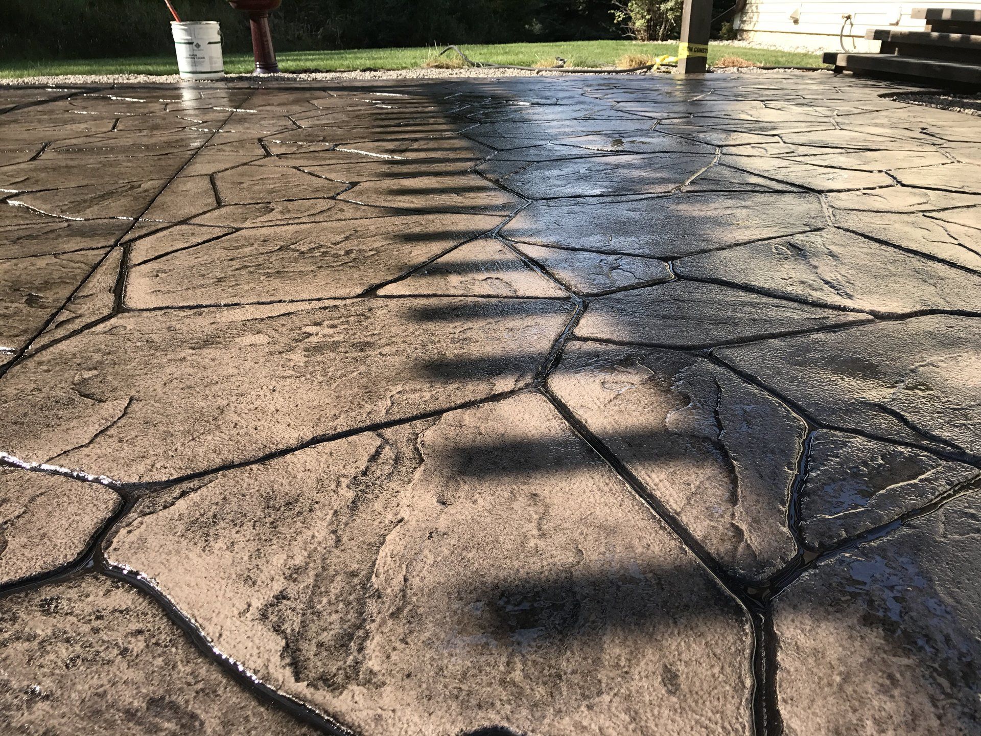stamped concrete patio services in Traverse City, MI
