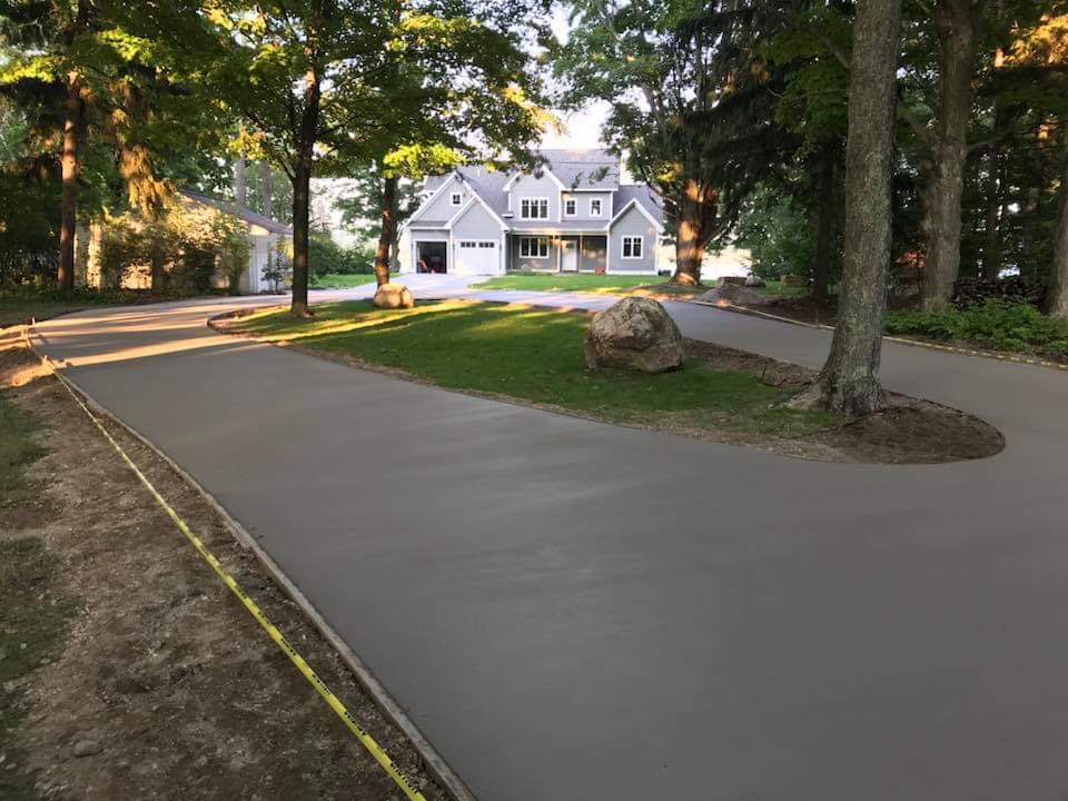 a beautiful retaining wall for Traverse City, MI