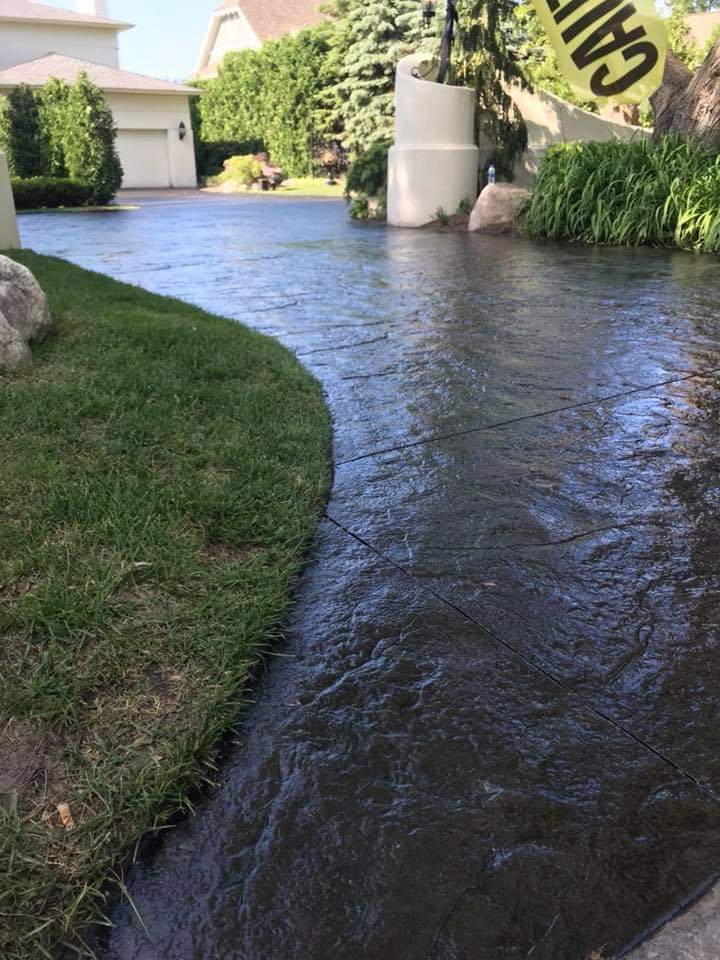 stamped concrete driveways for Traverse City, MI