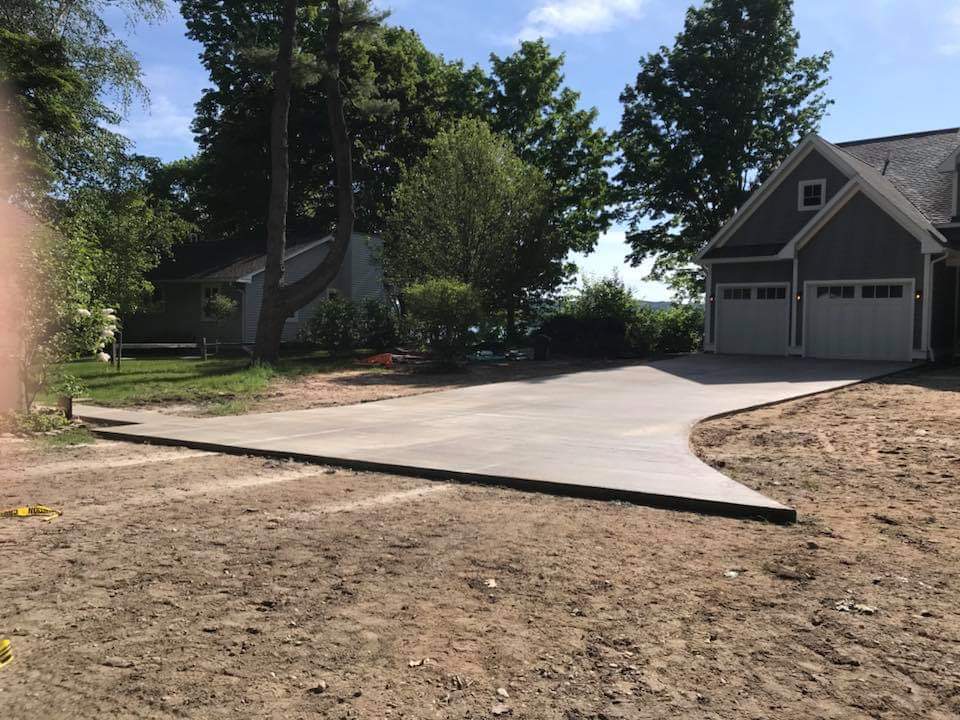 custom concrete patios for Traverse City, MI