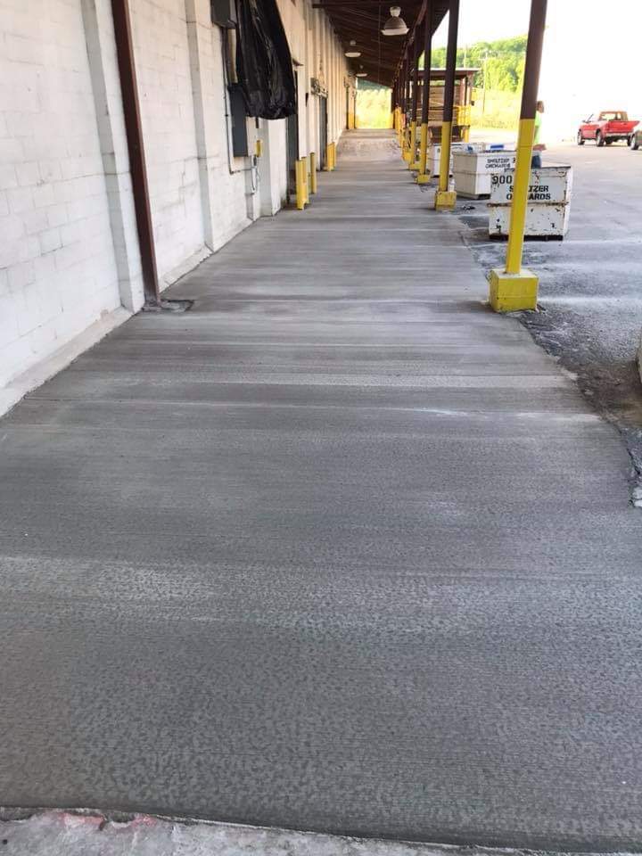 decorative concrete driveway in Traverse City, MI