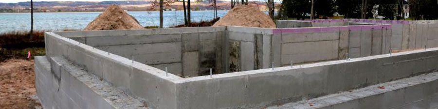 Poured wall foundations in Traverse City, MI