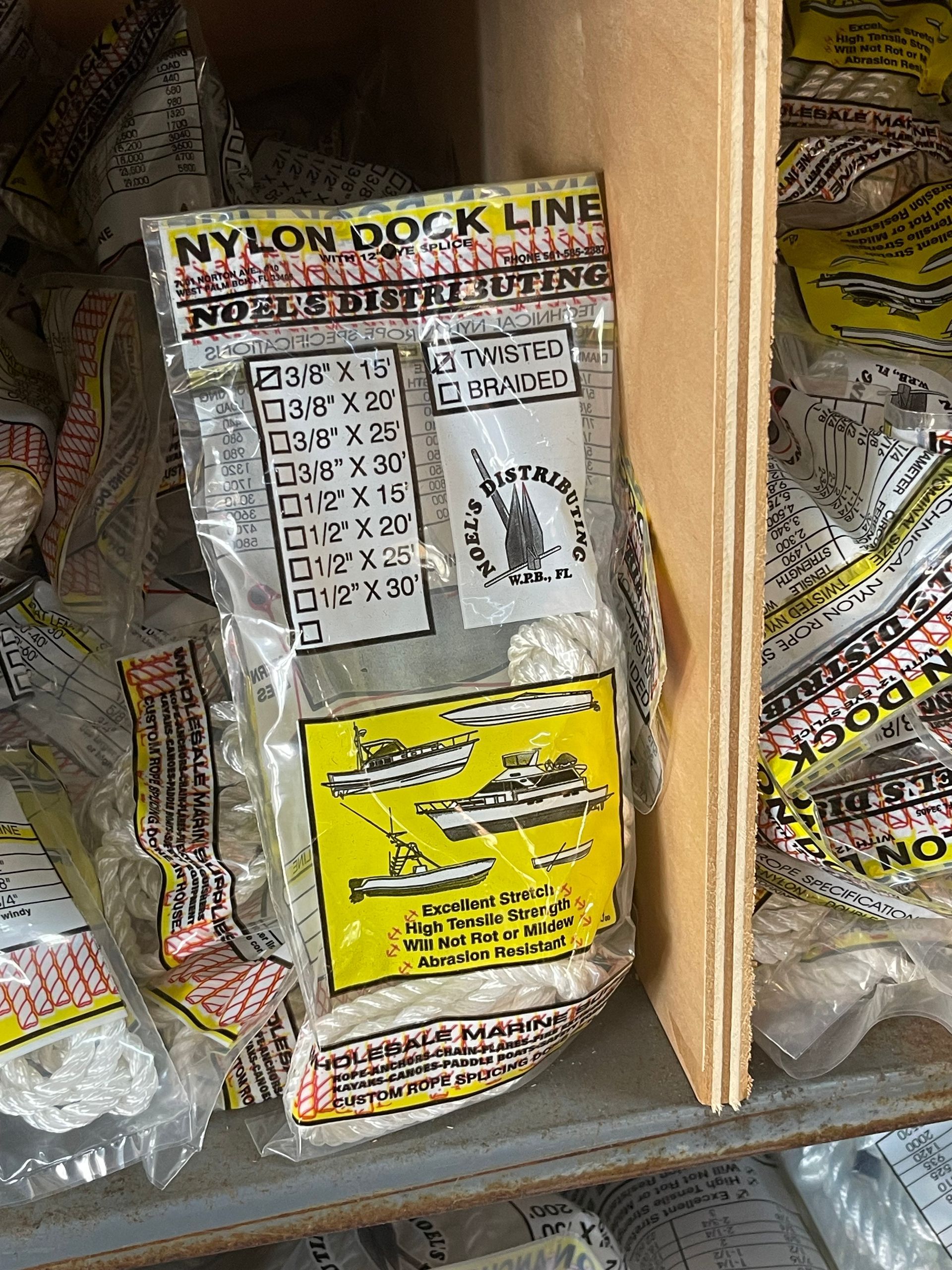 Packaged Nylon Dock Line