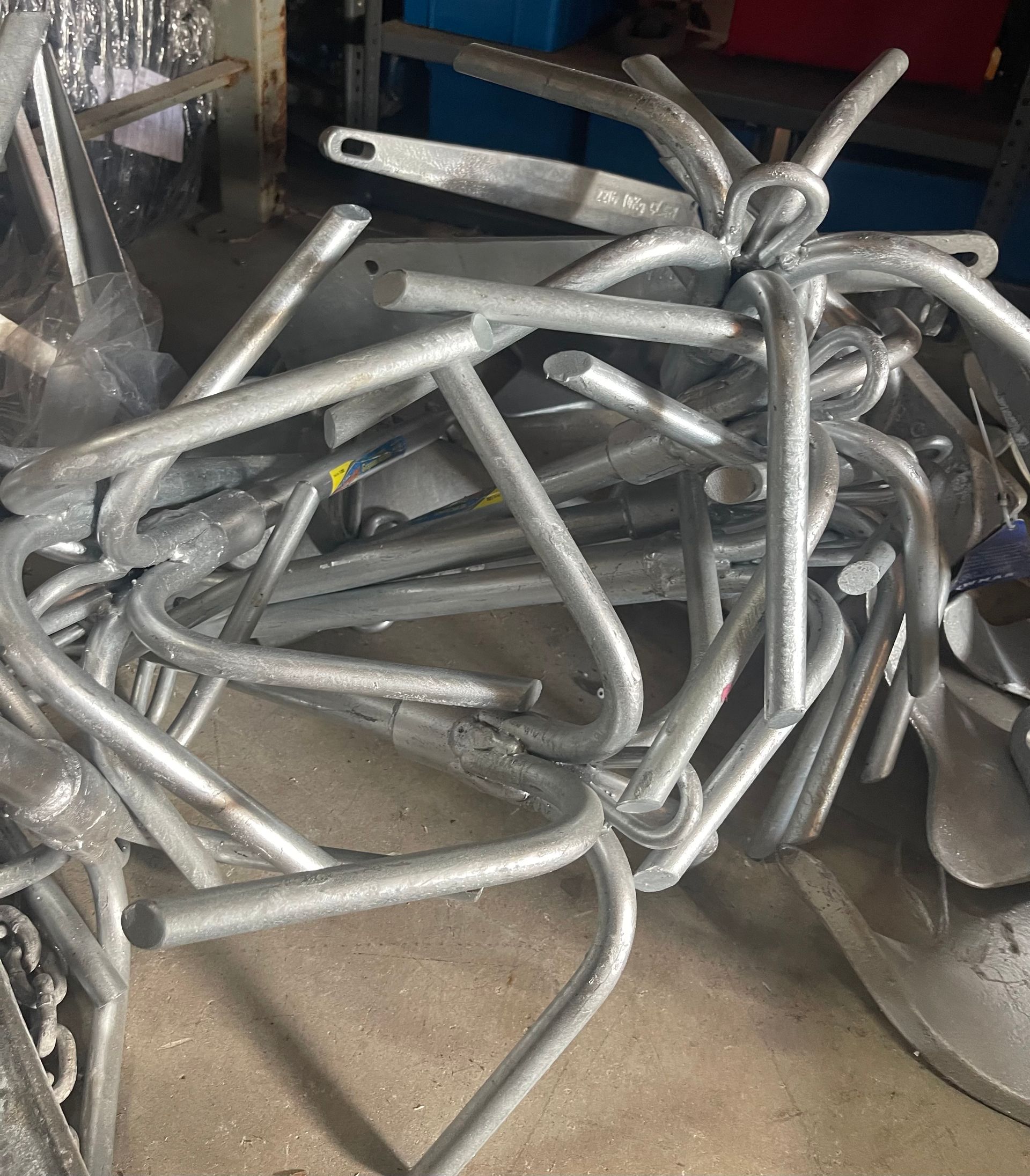 Pile of metal bars