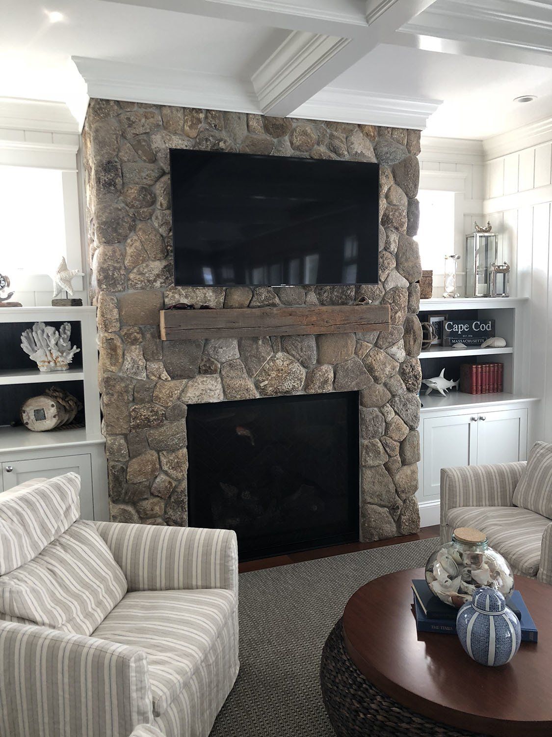 Living Room with Fire Place — Charleston, SC — Orchard Builders, Inc
