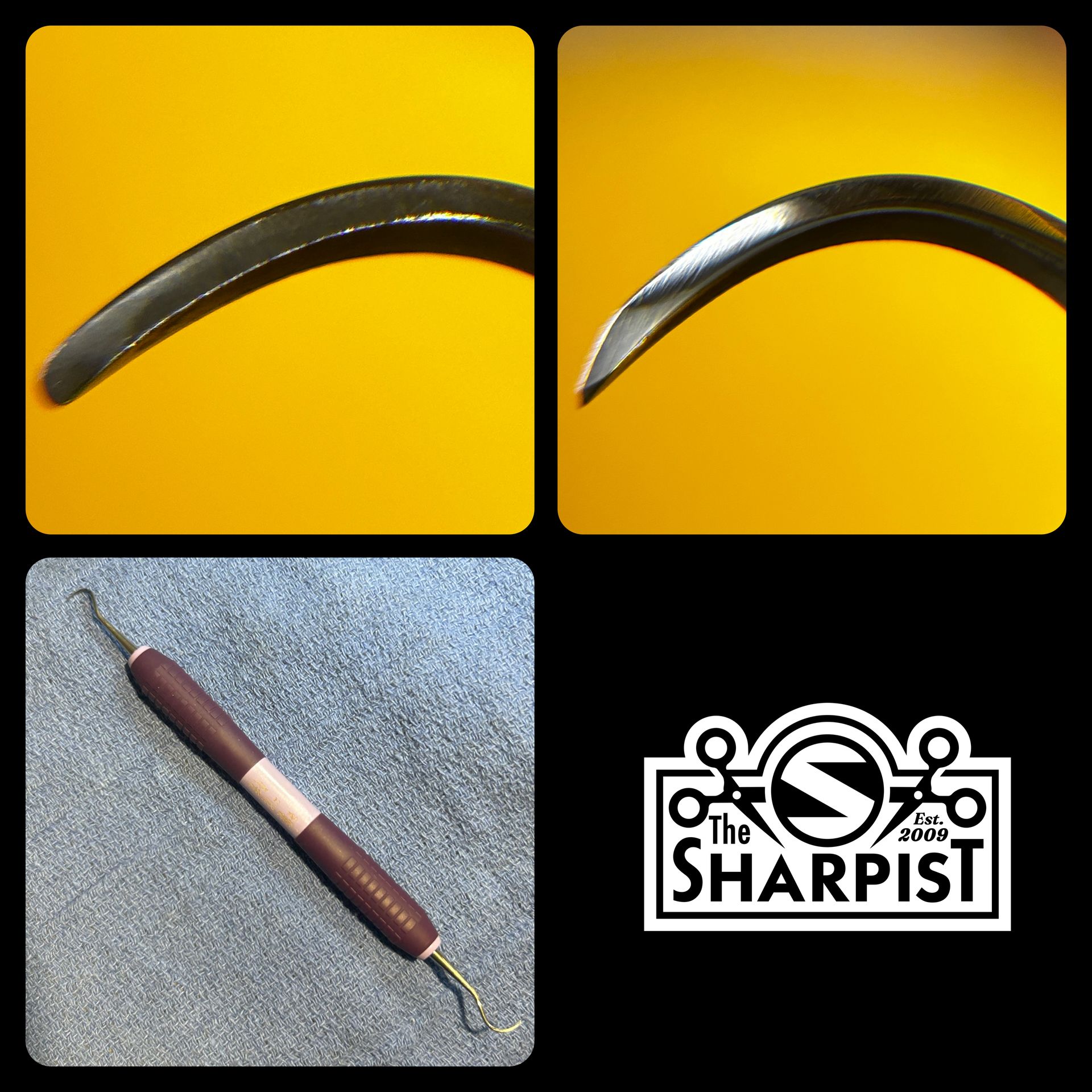 Dental hygiene tool sharpening from The Sharpist