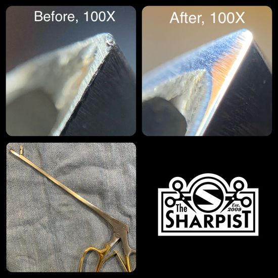 Endocervical, Tischler-Kevorkian Biopsy Forceps, Tischler Biopsy Forceps, Cervical biopsy forceps sharpening, endometrial biopsy forceps sharpening and repair,Gyencological biopsy forceps sharpening, kevorkian biopsy sharpening, gynecological diagnostic instrument sharpening, alligator forceps sharpening, 